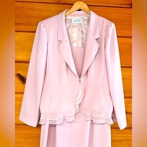 Elegant Ever Beauty Long Sleeve Ruffle Jacket Maxi Lined Party Dress Pink 14